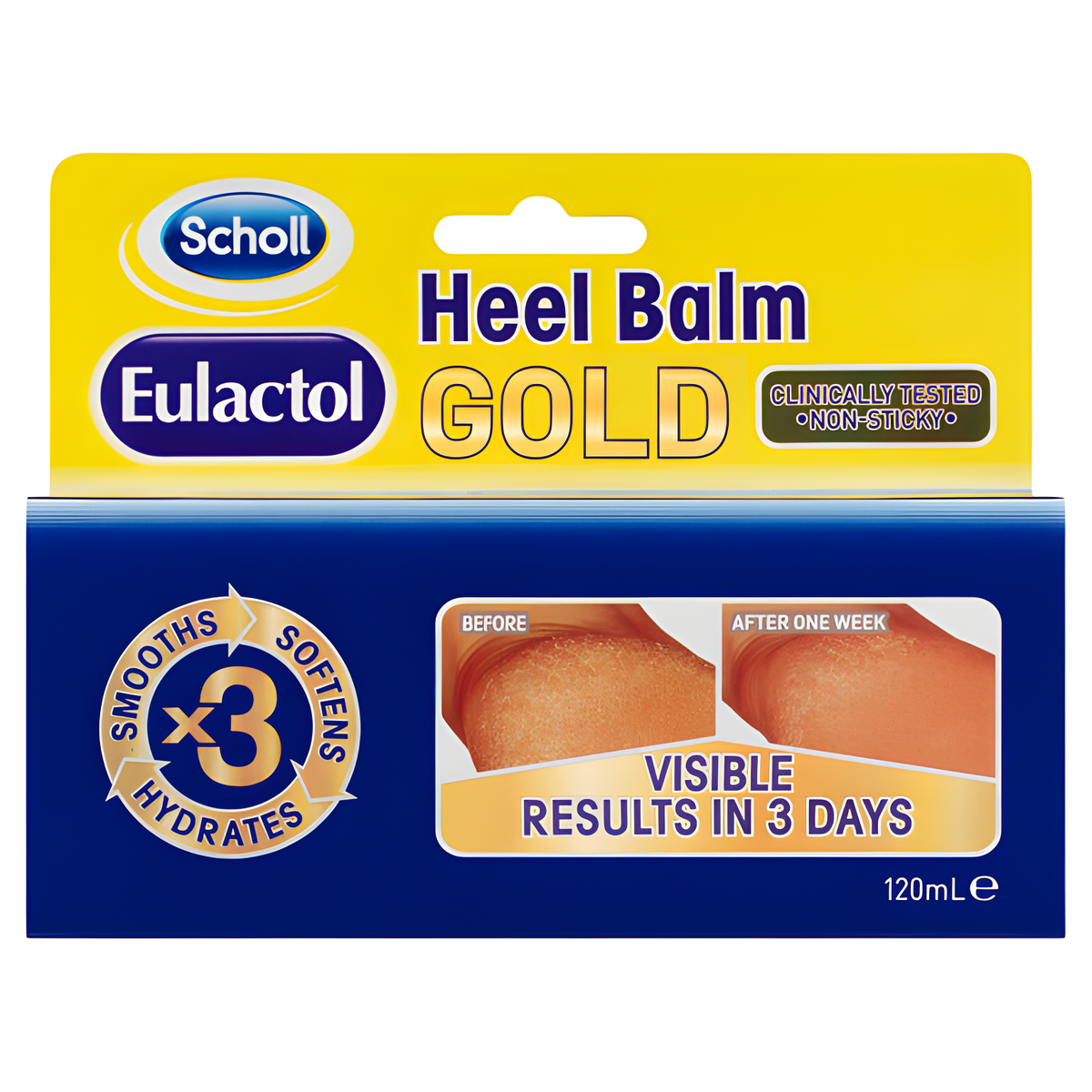 Scholl Eulactol Cracked Heel Balm Gold 120ml