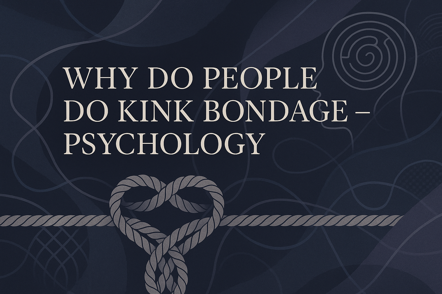 Why Do People Do Kink Bondage - Psychology and Motivations