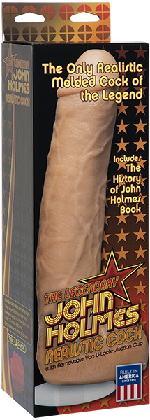 John Holmes Realistic Cock With Removable Vac-U-Lock Suction Cup