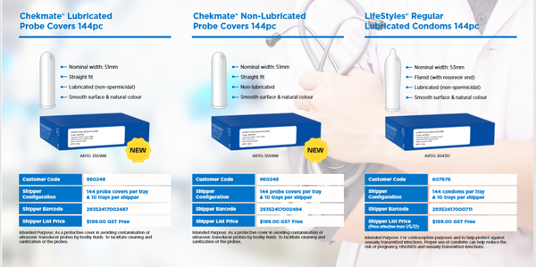 Chekmate Lubricated Probe Cover 144's