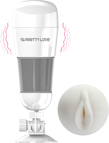 Hedy Ultra Stimulation Vibrating Masturbator (White)