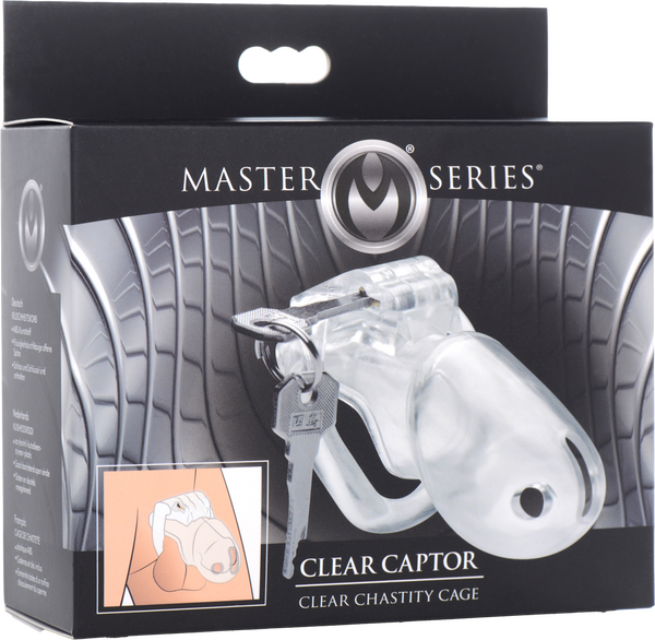 Clear Captor Chastity Cage - Large