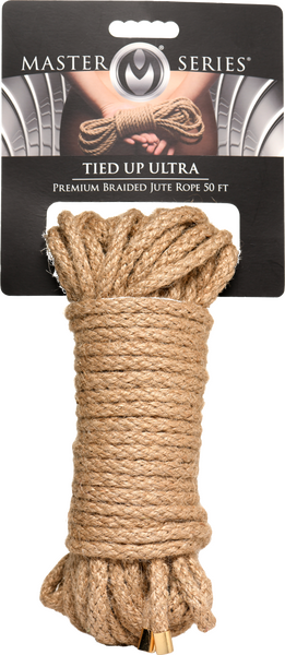 Tied Up Ultra Premium Braided Jute Rope 50 Ft