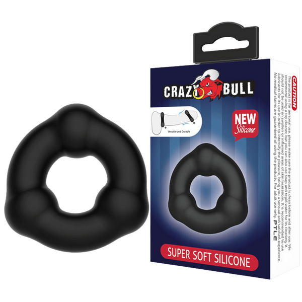 Super Soft Silicone Cockring - 3 Bead