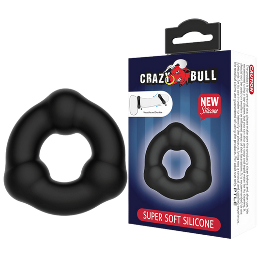 Super Soft Silicone Cockring - 3 Bead