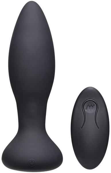 Thrust - Experienced - Rechargeable Silicone Anal Plug With Remote (Black)
