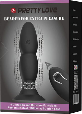 Beaded For Extra Pleasure Remote Butt Plug