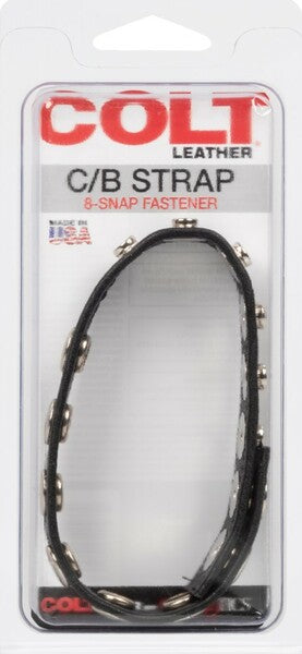 Leather C/b Strap 8-snap Fastener